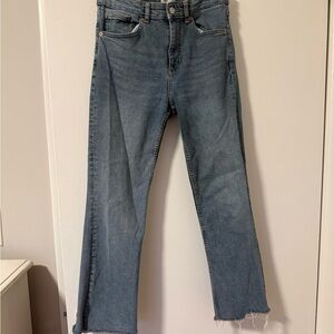Zara Straight Leg Blue Jeans